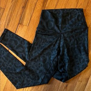 Black Leopard Print Leggings